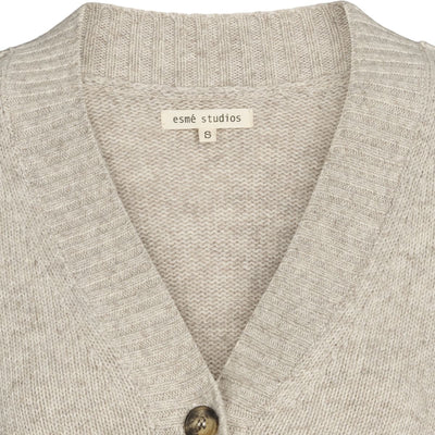 esmé studios ESElida Knit Cardigan GOTS Knit 020 Sand Melange