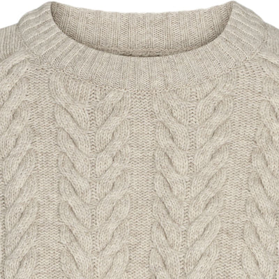esmé studios ESElida O-neck Knit GOTS Knit 020 Sand Melange