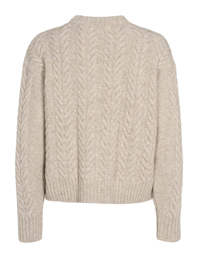 esmé studios ESElida O-neck Knit GOTS Knit 020 Sand Melange