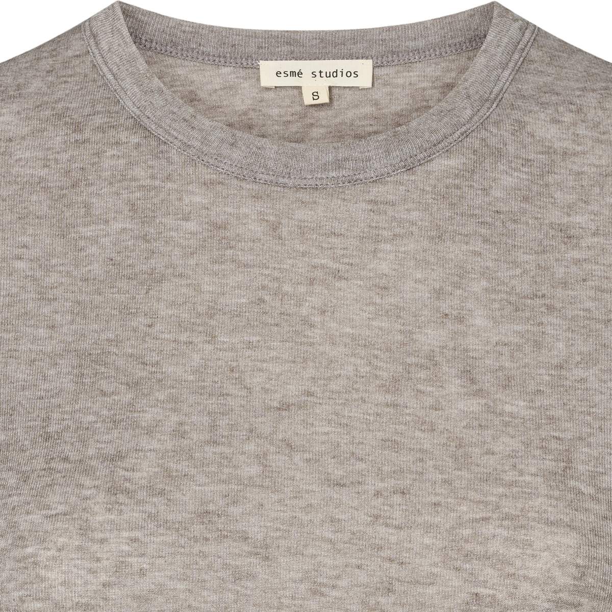 esmé studios ESEllia LS Top T-shirt and Tops 134 Brownie Mélange