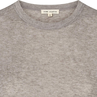 esmé studios ESEllia LS Top T-shirt and Tops 134 Brownie Mélange