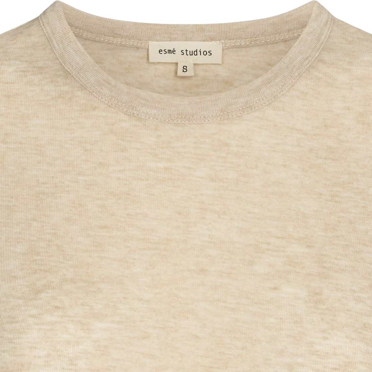esmé studios ESEllia LS Top T-shirt and Tops 184 Wood Ash Mélange