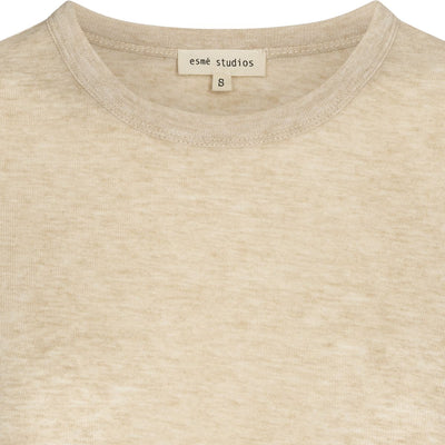 esmé studios ESEllia LS Top T-shirt and Tops 184 Wood Ash Mélange