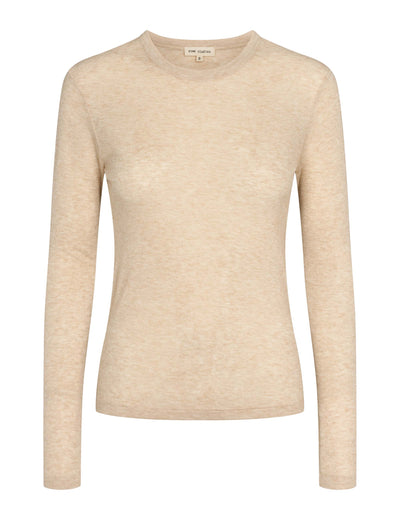 esmé studios ESEllia LS Top T-shirt and Tops 184 Wood Ash Mélange
