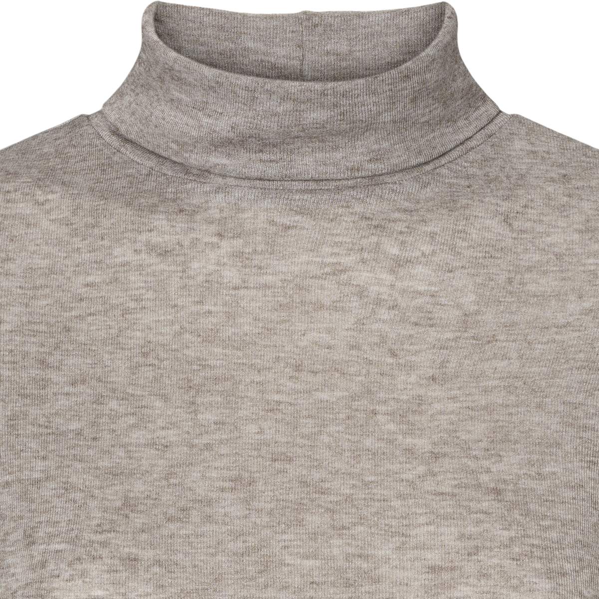 esmé studios ESEllia Roll Neck Top T-shirt and Tops 134 Brownie Mélange