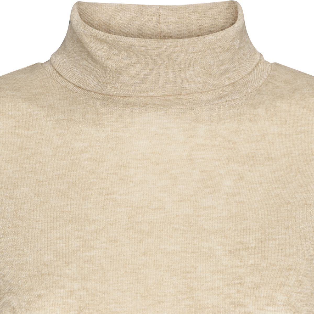 esmé studios ESEllia Roll Neck Top T-shirt and Tops 184 Wood Ash Mélange