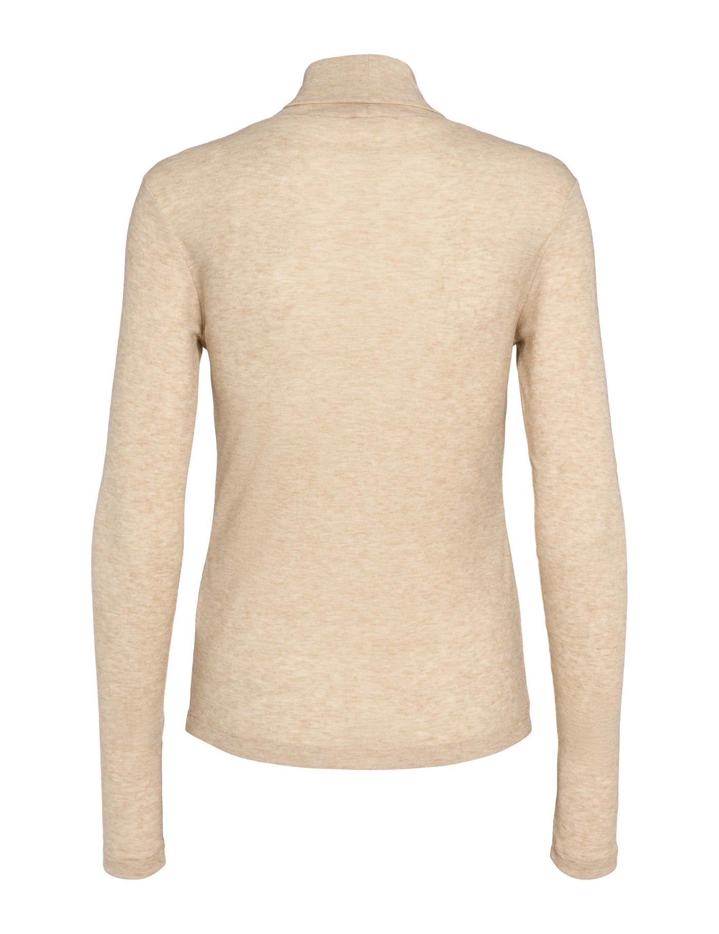 esmé studios ESEllia Roll Neck Top T-shirt and Tops 184 Wood Ash Mélange