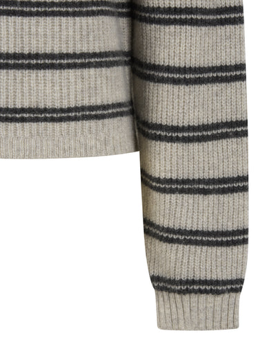 esmé studios ESFiro Cardigan Knit 314 Pure Cashmere stripe