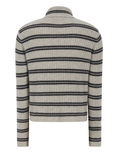 esmé studios ESFiro Roll Neck Knit Knit 314 Pure Cashmere stripe