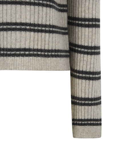 esmé studios ESFiro Roll Neck Knit Knit 314 Pure Cashmere stripe
