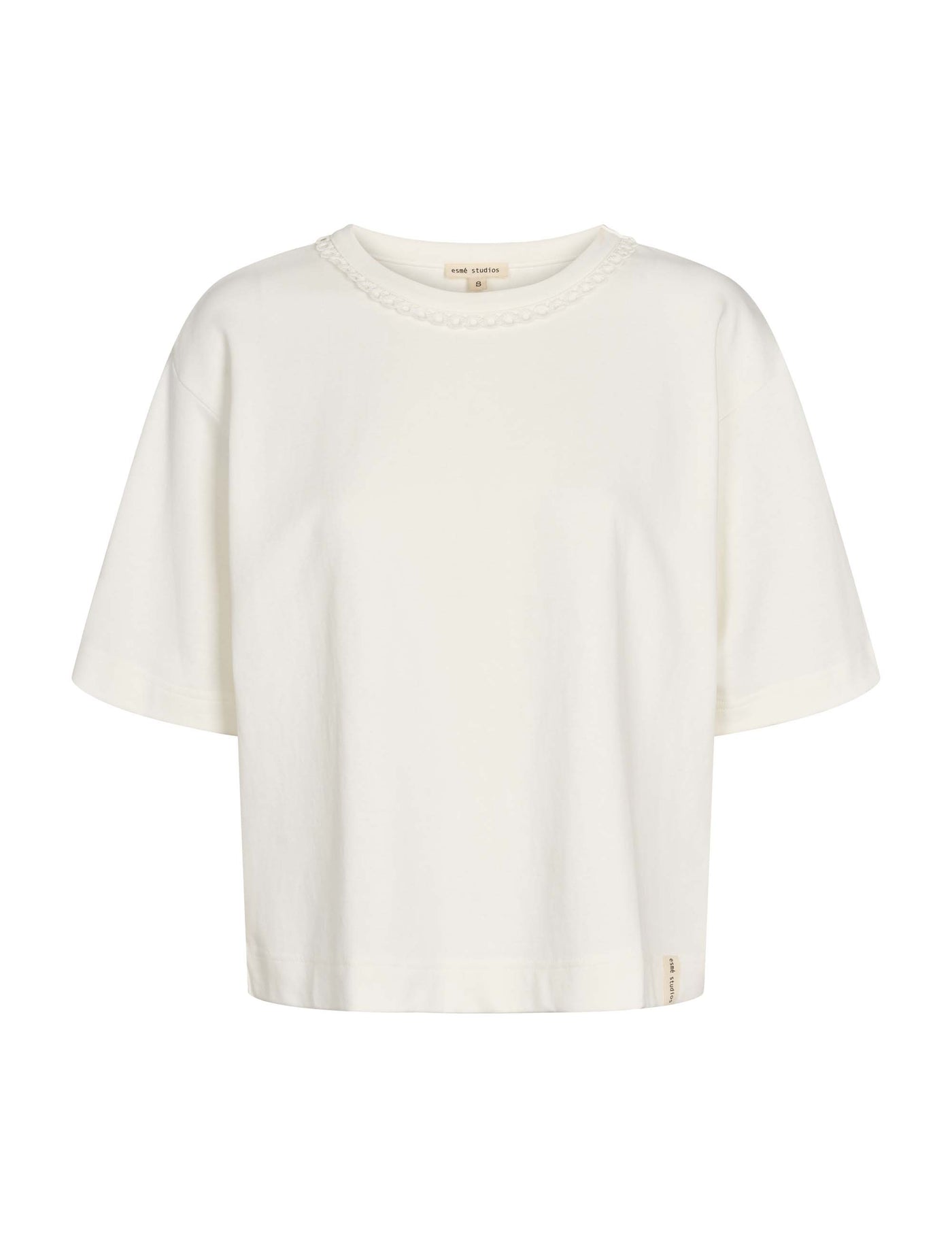 esmé studios ESGabriel Tee GOTS T-shirt and Tops 022 Snow White