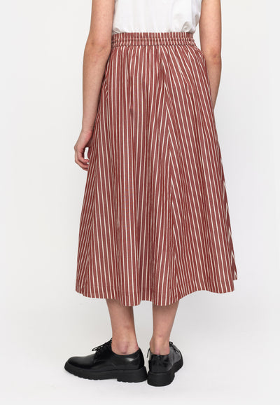 esmé studios ESGry Midi Skirt GOTS Skirt 253 Roasted Russet