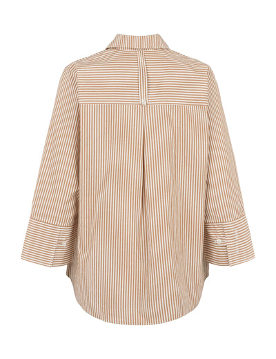 esmé studios ESHella Blouse GOTS Shirts & Blouse 285 Brown Stripe