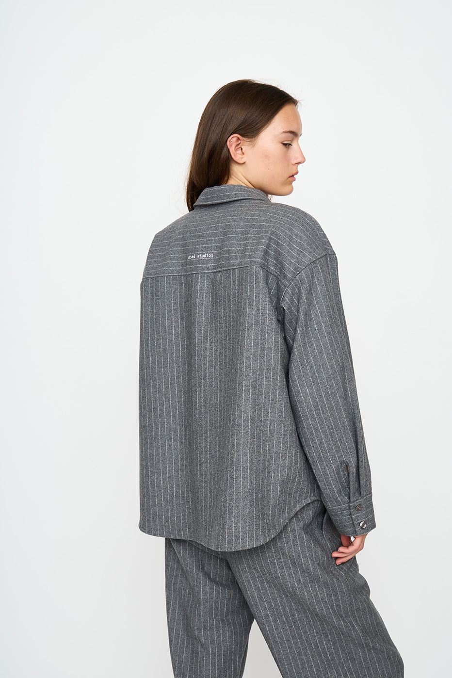 esmé studios ESHera Wool Shirt Jacket GRS Shirts & Blouse 012 Gray Melange