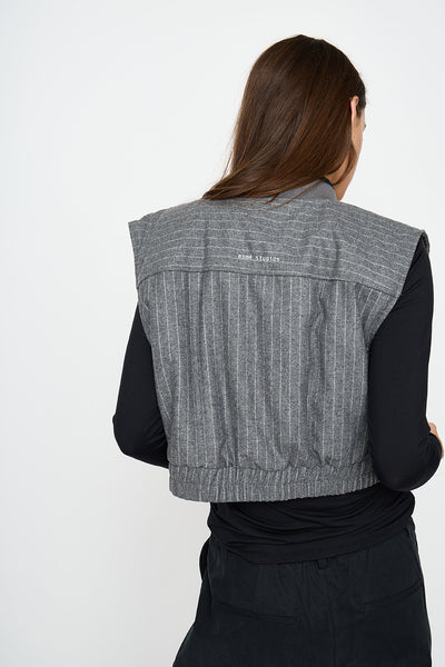 esmé studios ESHera Wool Vest GRS Vest 012 Gray Melange