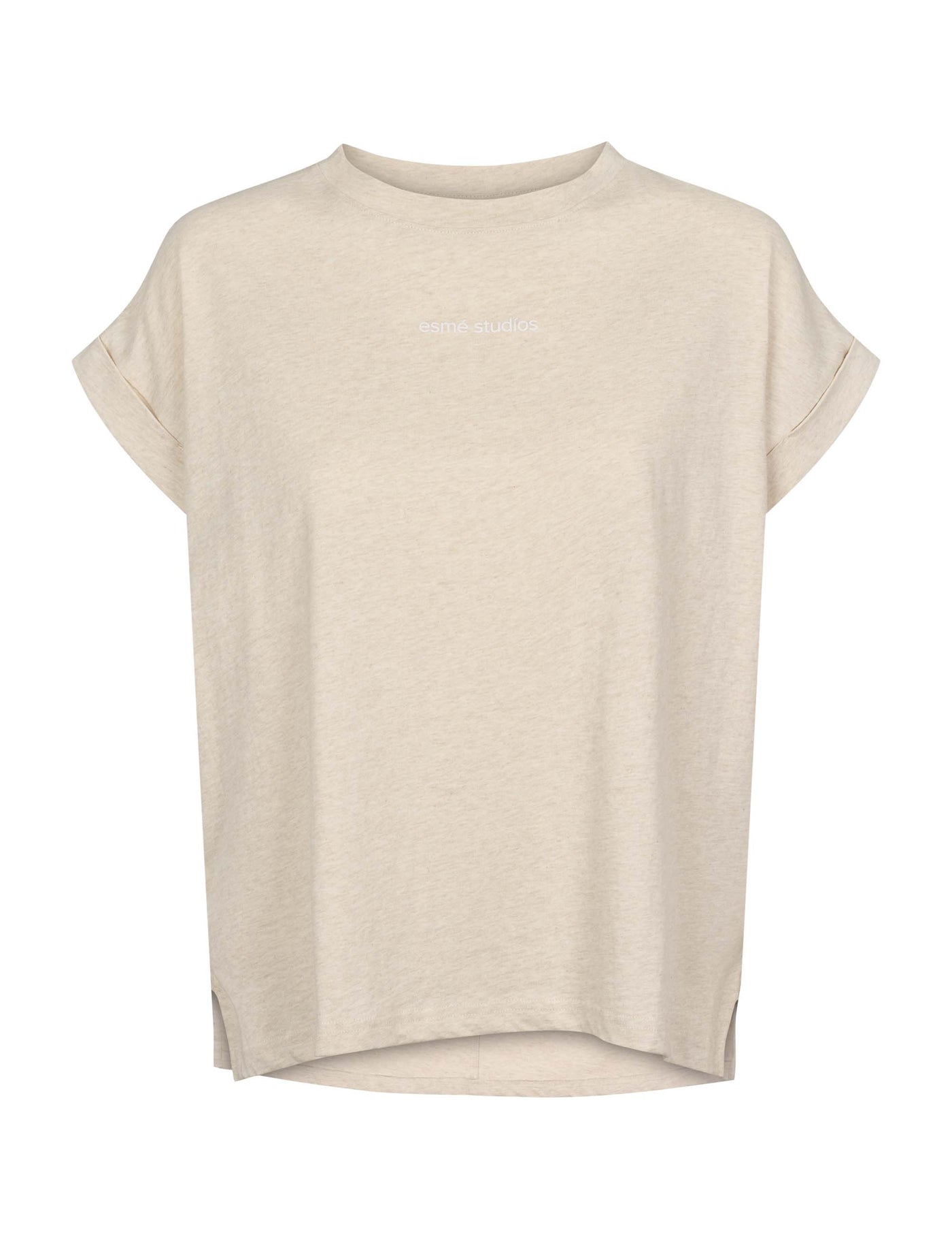esmé studios ESHoyo SL T-shirt GOTS T-shirt and Tops 277 Oatmeal