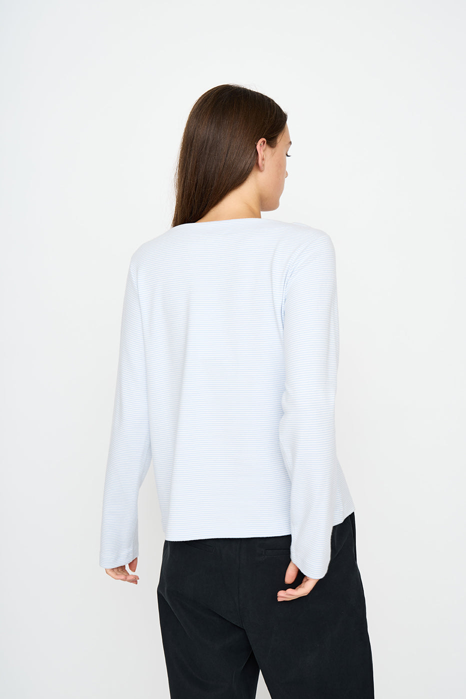 ESJenna LS Blouse GOTS - Kentucky Blue – esmestudios.com