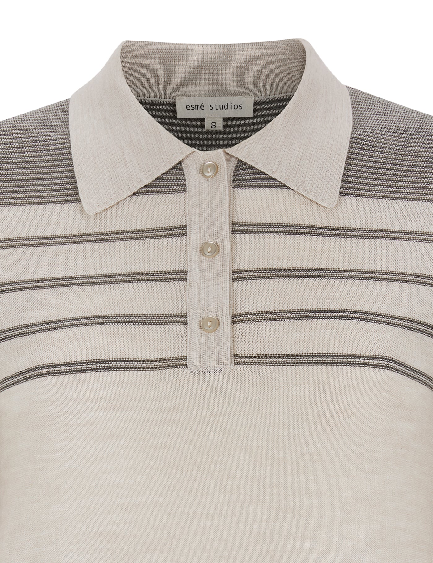 esmé studios ESJill Knit Polo Knit 282 Sheer Bliss