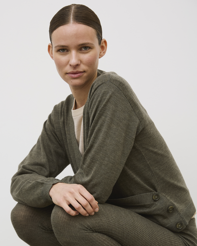 esmé studios ESJill Knit Wrap Top Knit 291 Forest Night
