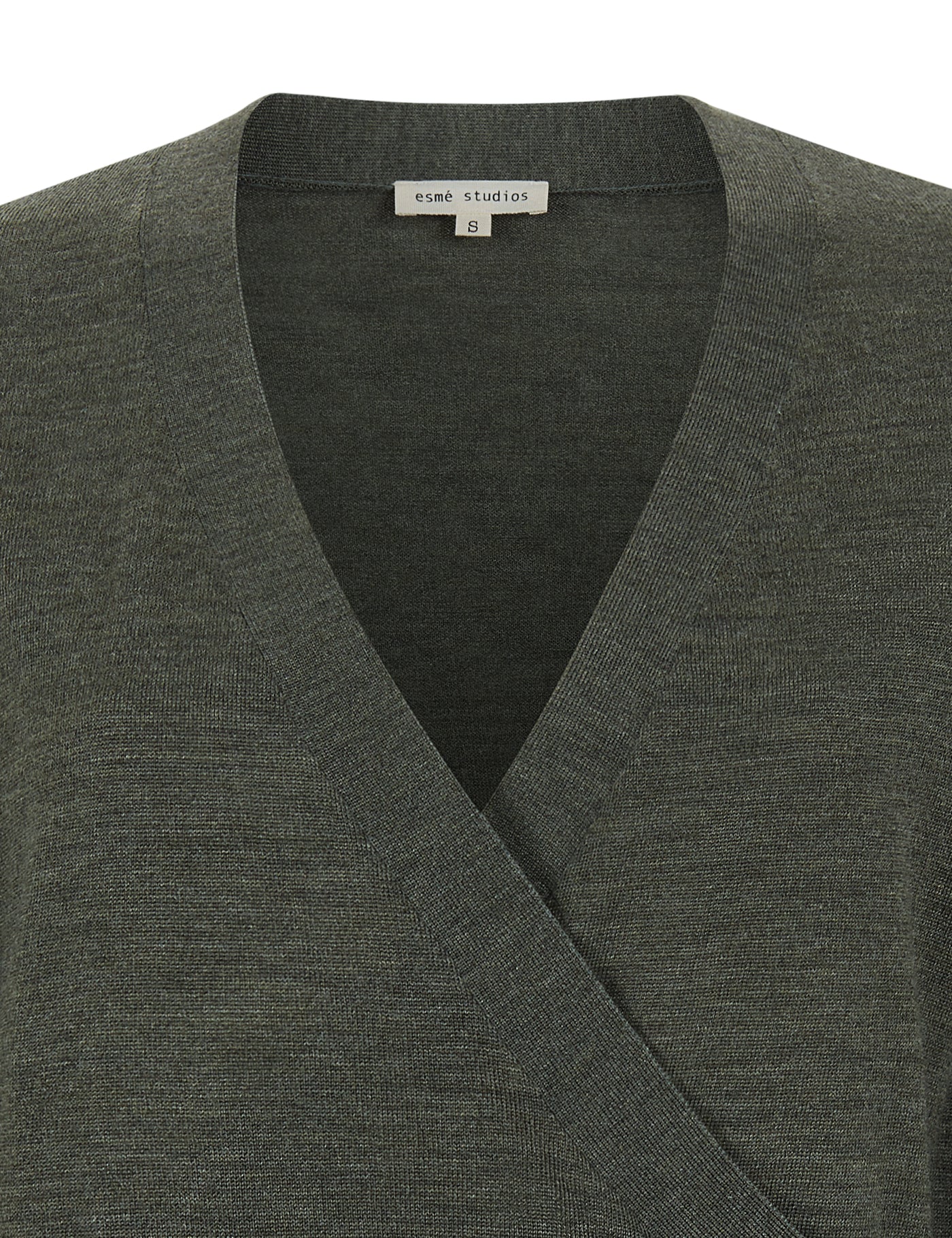 esmé studios ESJill Knit Wrap Top Knit 291 Forest Night