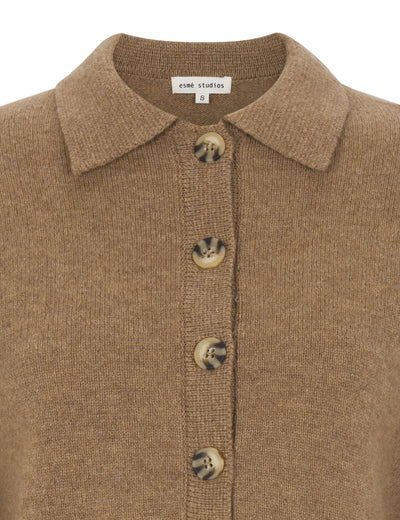 esmé studios ESJutta Knit Polo Knit 286 Brown
