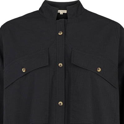 esmé studios ESLele Shirt Dress GOTS Dresses and Jumpsuits 001 Black