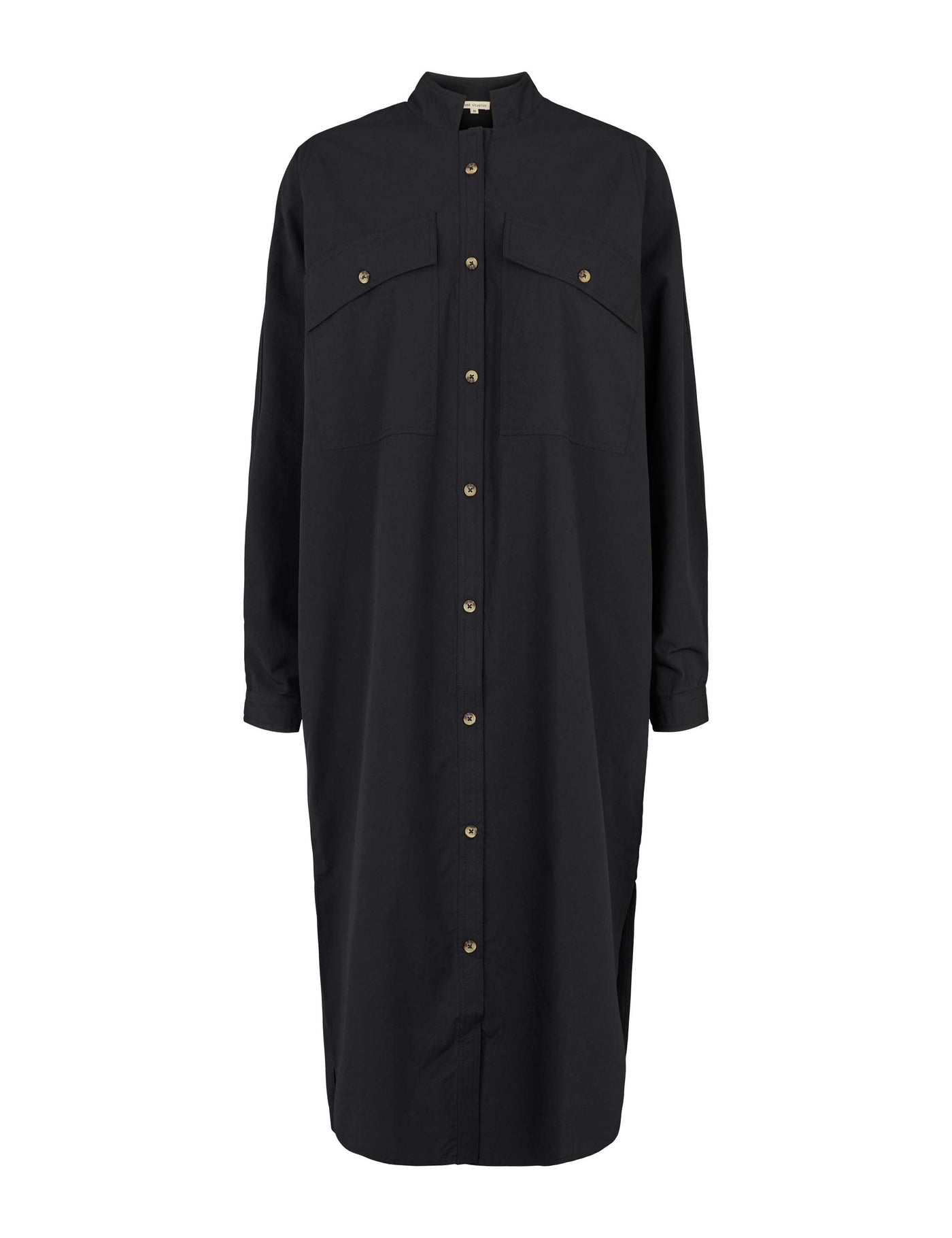 esmé studios ESLele Shirt Dress GOTS Dresses and Jumpsuits 001 Black