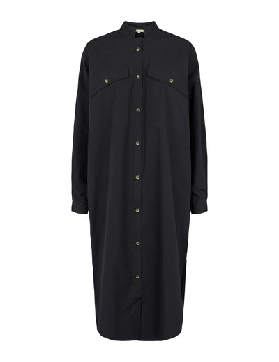 esmé studios ESLele Shirt Dress GOTS Dresses and Jumpsuits 001 Black