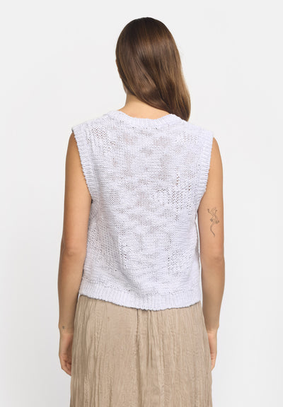 esmé studios ESLucca Knit Vest GOTS Knit 269 Lilac Hint