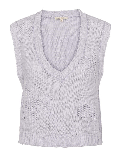 esmé studios ESLucca Knit Vest GOTS Knit 269 Lilac Hint