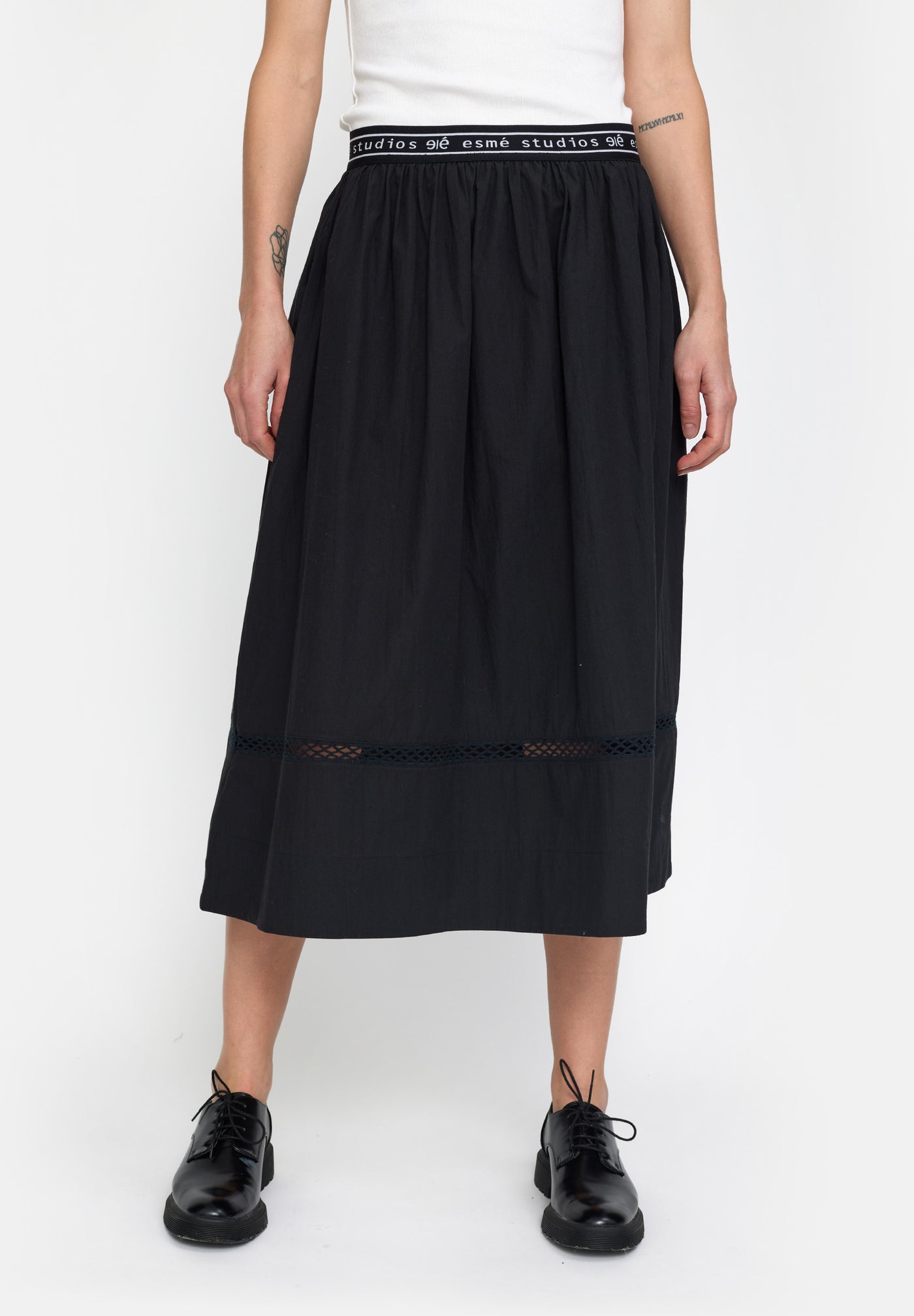 esmé studios ESLuna Midi Skirt GOTS Skirt 001 Black