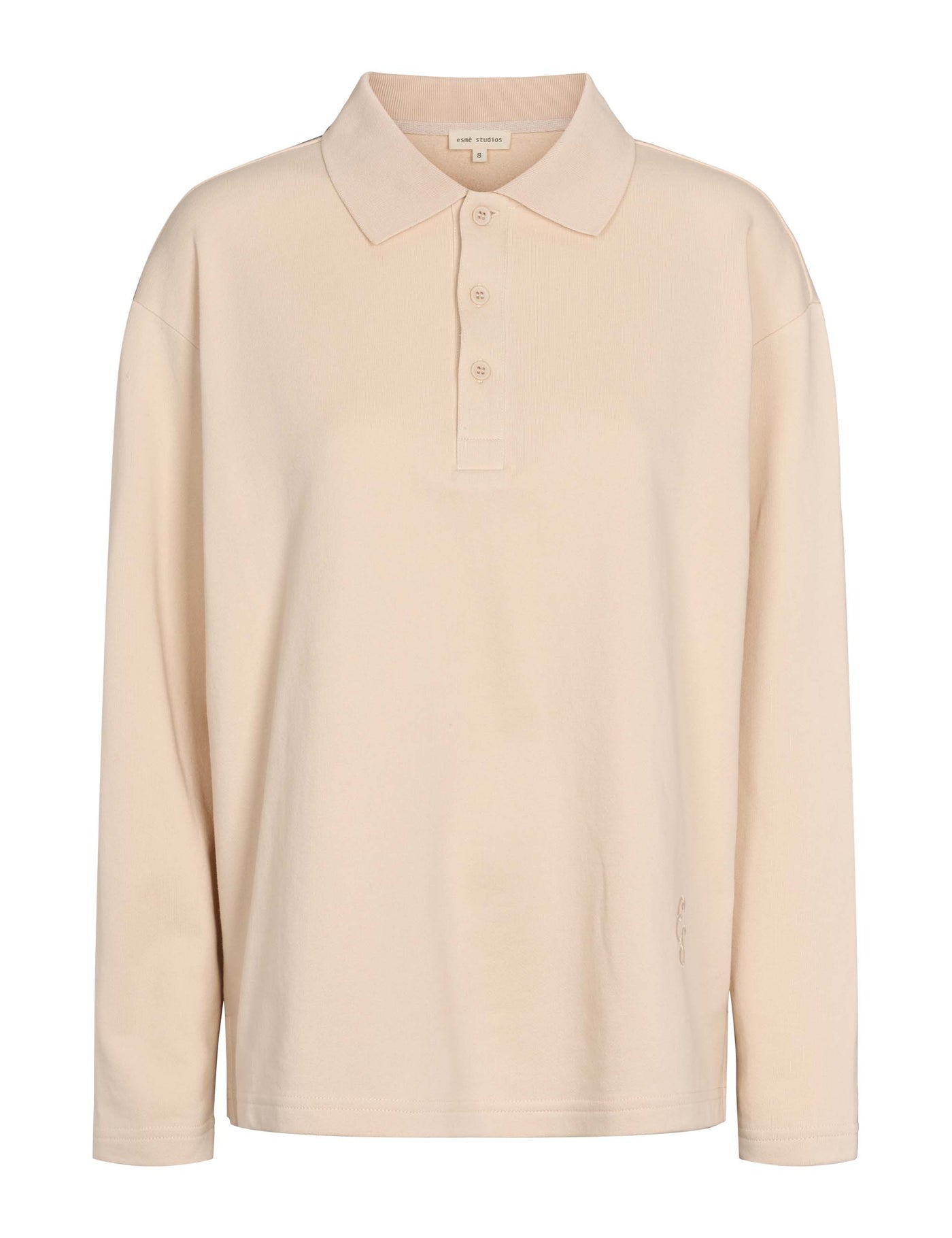 esmé studios ESLyla LS Polo Sweat 282 Sheer Bliss