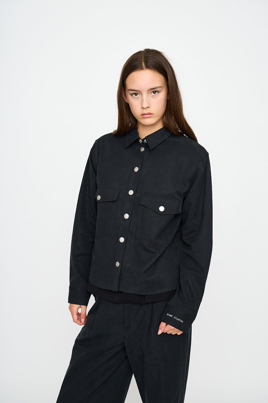 esmé studios ESMara Shirt Jacket Shirts & Blouse 001 Black