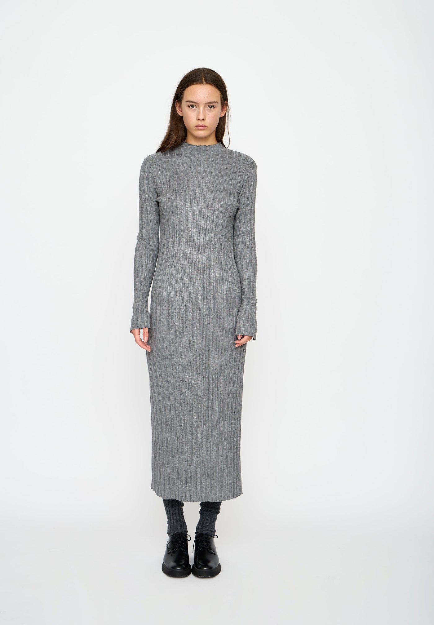 esmé studios ESMedina Knit Dress Dresses and Jumpsuits 012 Gray Melange