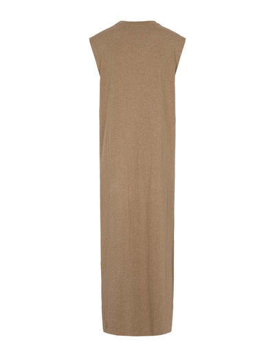 esmé studios ESMelan Tee Dress GOTS Dresses and Jumpsuits 117 Tannin Mélange