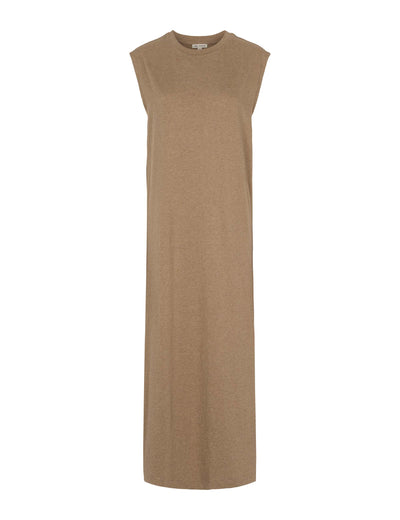 esmé studios ESMelan Tee Dress GOTS Dresses and Jumpsuits 117 Tannin Mélange