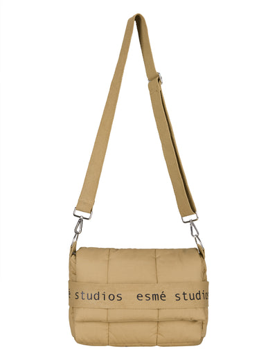 esmé studios ESNadja Quilt Clutch Bag Accessories 112 Tannin