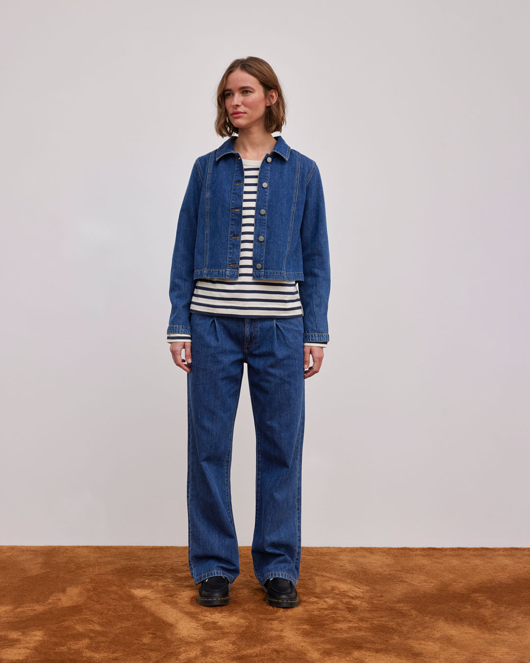 esmé studios ESNicole Denim Shirt Jacket Jacket 183 Blue denim