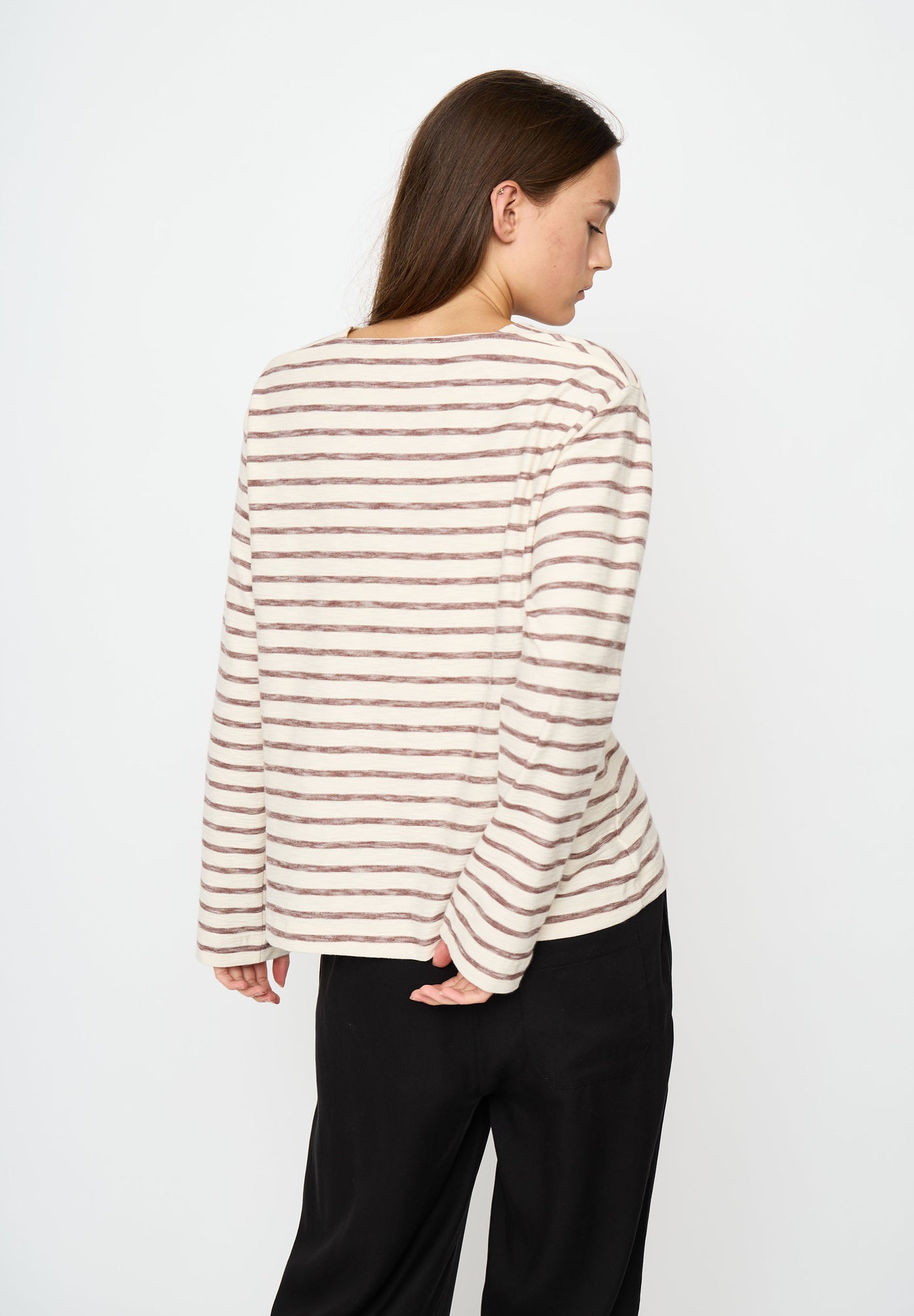 esmé studios ESNora LS Square Top GOTS Sweat 254 Tiramisu