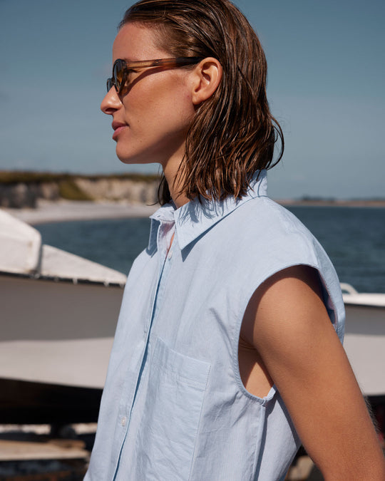 【関税＆送料込み】Herno Blue Sleeveless Crewneck Dress Wit 関税＆送料込み】Herno Blue Sleeveless Crewneck Dress Wit