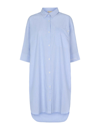 esmé studios ESNunu Shirt Dress GOTS Dresses and Jumpsuits 263 Kentucky Blue