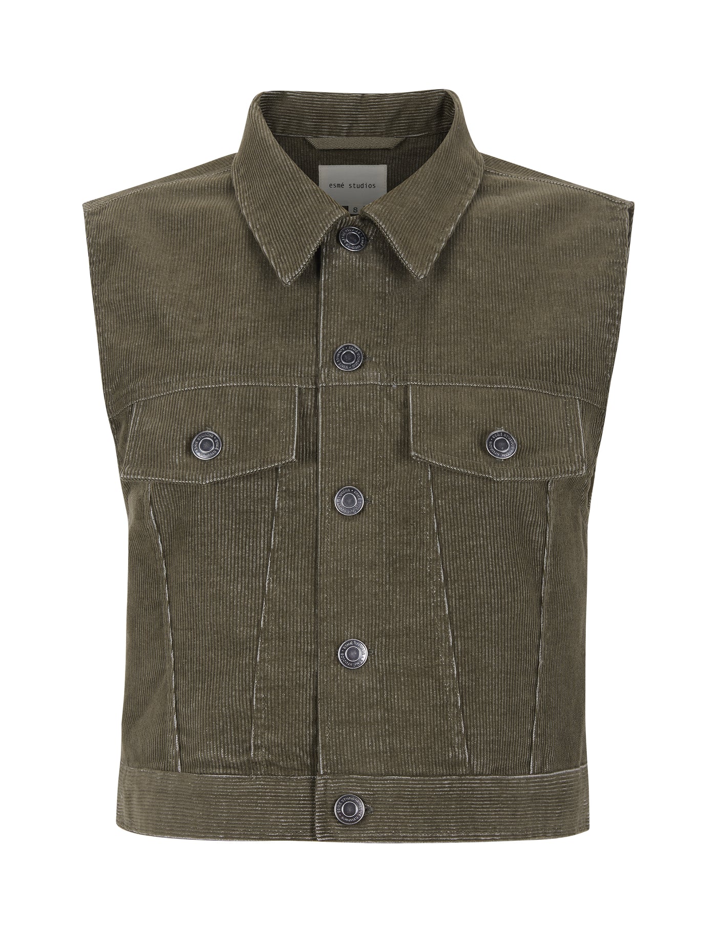 esmé studios ESParisa Vest Vest 294 Stone Gray