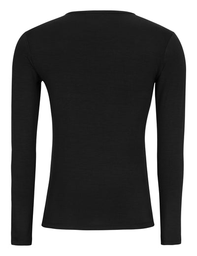 esmé studios ESPenelope LS O-neck Slim T-shirt T-shirt and Tops 001 Black