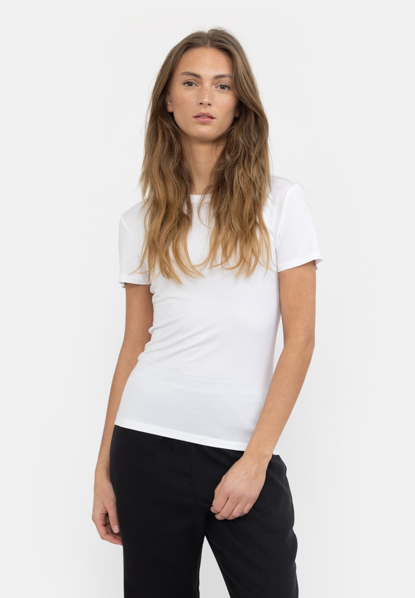 esmé studios ESPenelope Slim Fit T-shirt T-shirt and Tops 002 White