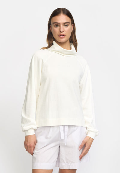 esmé studios ESRiver Rollneck Blouse GOTS Sweat 022 Snow White