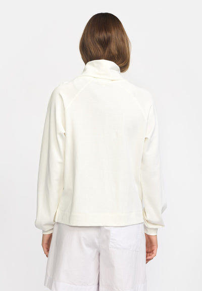 esmé studios ESRiver Rollneck Blouse GOTS Sweat 022 Snow White