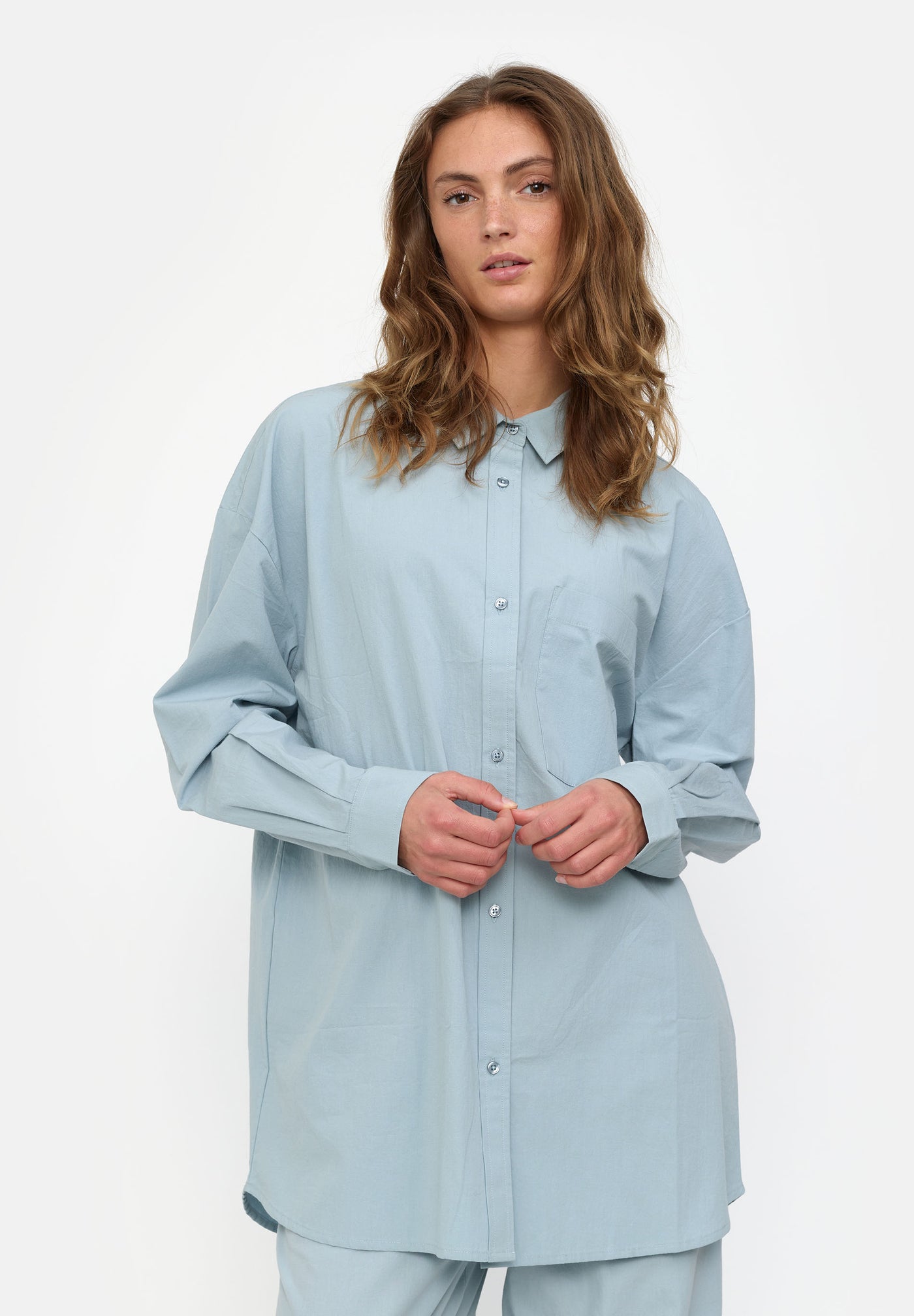 esmé studios ESRuby LS Shirt GOTS Homewear 203 Blue Fog