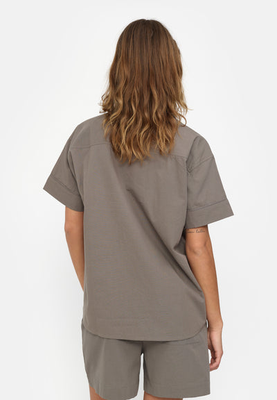 esmé studios ESRuby Resort Shirt - GOTS Homewear 174 Charcoal Gray