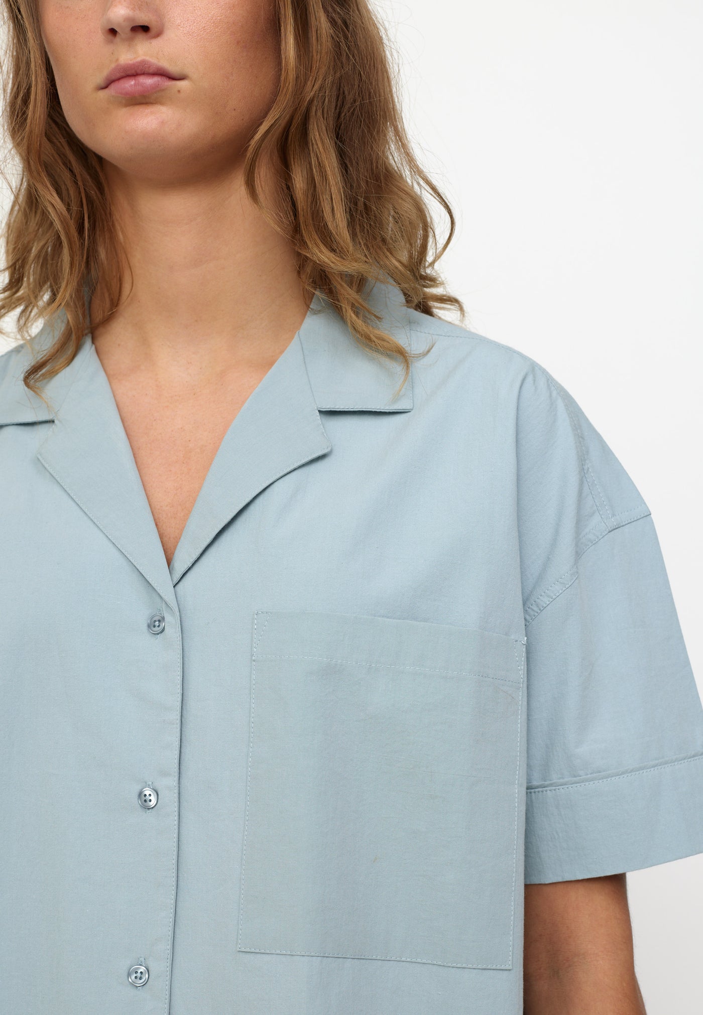 esmé studios ESRuby Resort Shirt GOTS Homewear 203 Blue Fog