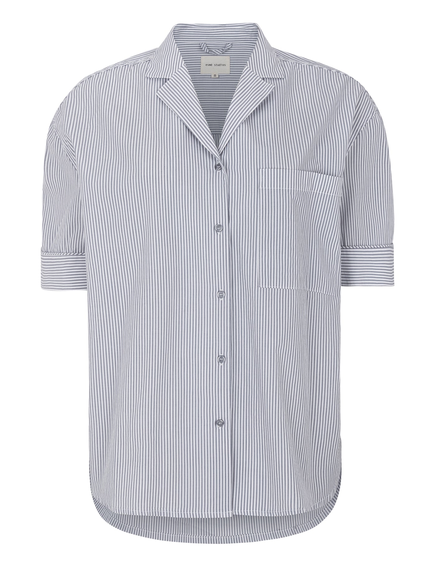 esmé studios ESRuby Resort Shirt GOTS Homewear 228 Tradewinds Stripes